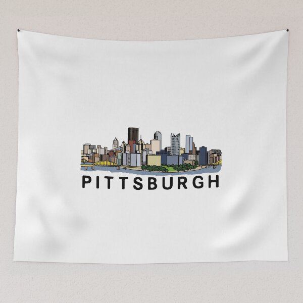 Item preview, Pittsburgh Skyline designed and sold by fiberandgloss.