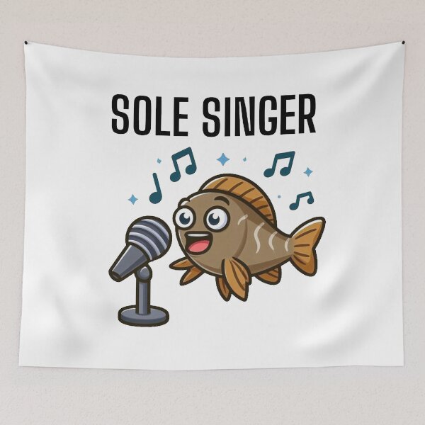 Item preview, Sole singer fish is singing star of the ocean designed and sold by DudzDesignz.