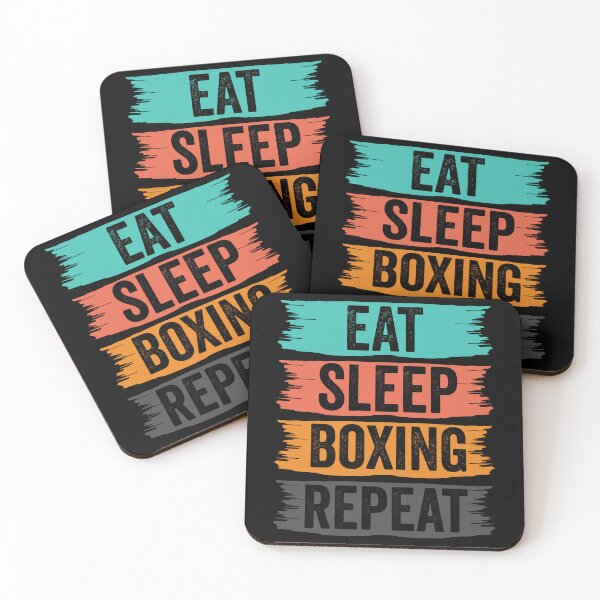 Item preview, Boxing Eat Sleep Repeat Fitness Motivational designed and sold by BOUCHERIT amine.
