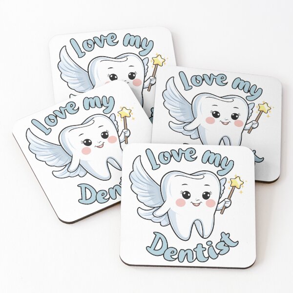 Item preview, Love My Dentist Cute Tooth designed and sold by Quirky Shirts.