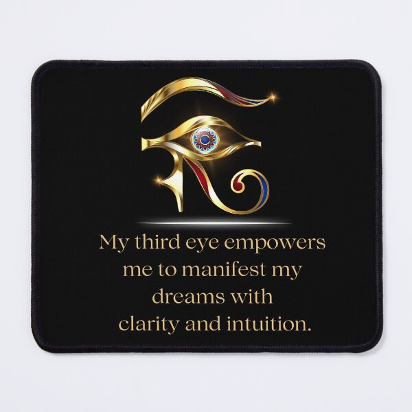 Item preview, My Third Eye Empowers Me To Manifest - Affirmation Candle Flame Quote designed and sold by AffirmFlame.