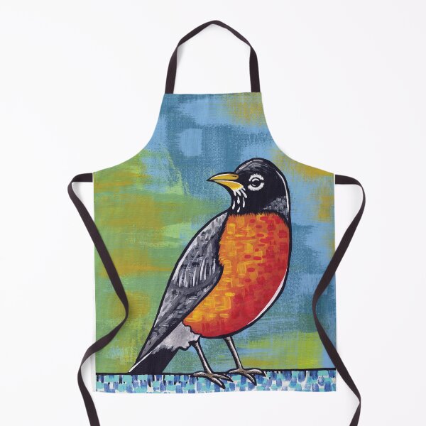 Item preview, Painted Robin On Bright Background designed and sold by TheRainFamily.