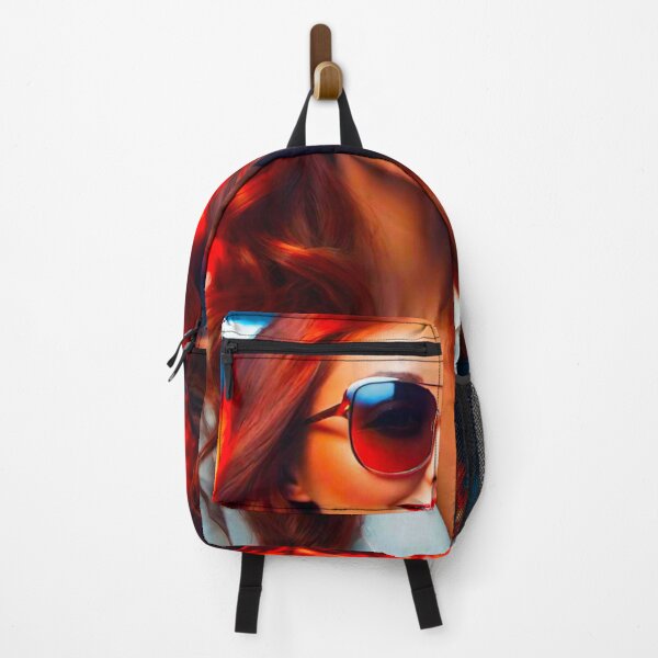 Item preview, Gorgeous Redhead with Glasses and Red Lipstick designed and sold by GrizzlyCollective.