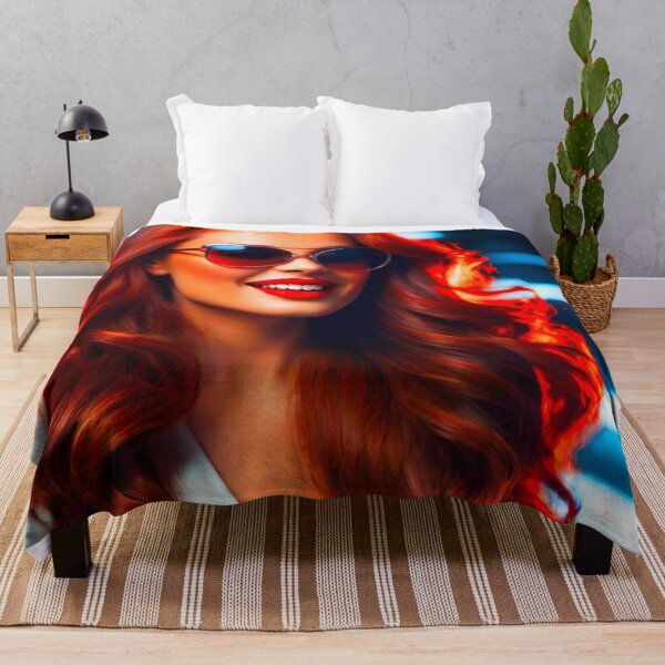 Item preview, Gorgeous Redhead with Glasses and Red Lipstick designed and sold by GrizzlyCollective.