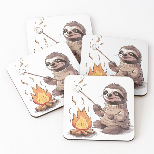 Item preview, campfire sloth,funny sloth designed and sold by venavar.