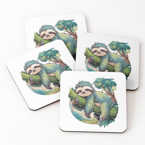 Item preview,  cute sloth colorful, sloth stack  designed and sold by venavar.