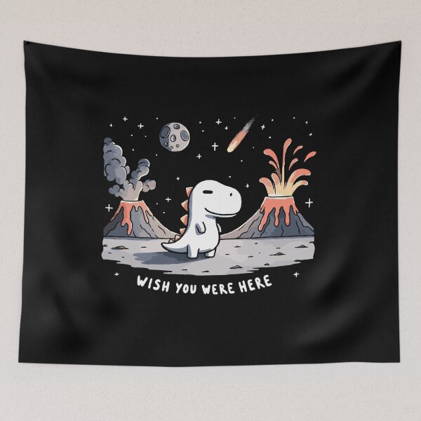 Item preview, Wish you were here Dino Joke designed and sold by DoodleDashShop.