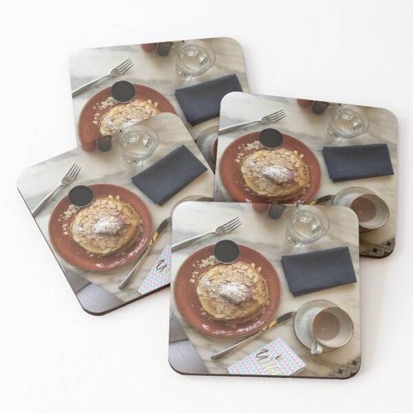Item preview, Breakfast of Champions, notebook, pancakes and hot chocolate designed and sold by Alexsiya Flora.