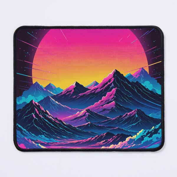 Item preview, Vaporwave Sunset Mountains designed and sold by GrayWolf123.