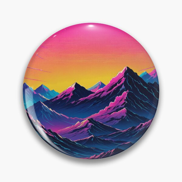 Item preview, Vaporwave Sunset Mountains designed and sold by GrayWolf123.