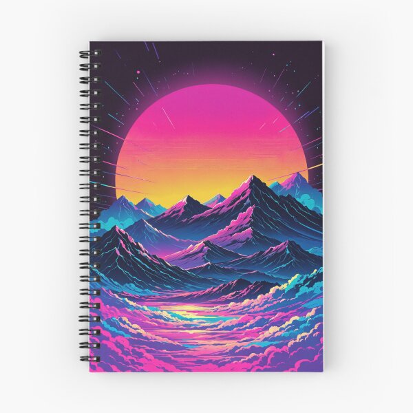Item preview, Vaporwave Sunset Mountains designed and sold by GrayWolf123.