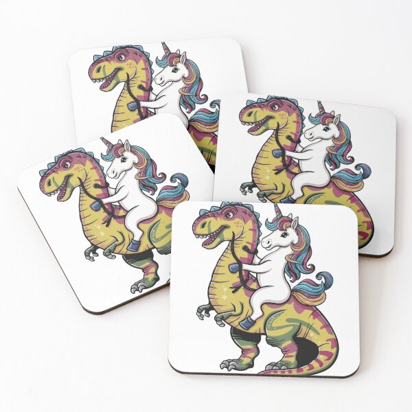 Item preview,  funny unicorn riding dinasour designed and sold by venavar.