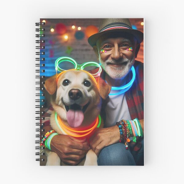 Item preview, Dog and man at a rave designed and sold by PetPaletteCards.