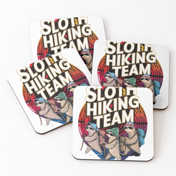 Item preview, sloth hiking team , funny sloth,  designed and sold by venavar.