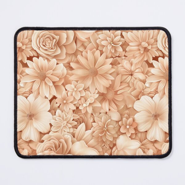 Item preview, Peach Floral Pattern | AI Art designed and sold by marjessas-world.