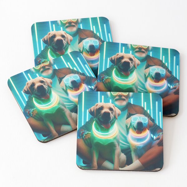 Item preview, Dogs at a rave designed and sold by PetPaletteCards.