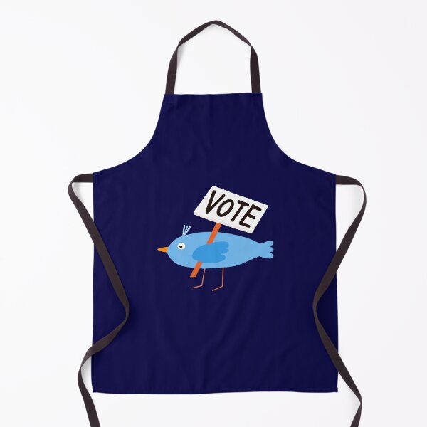 Item preview, Funny Cute Animal Blue Bird Vote Poster Illustration Drawing designed and sold by wenjunior.