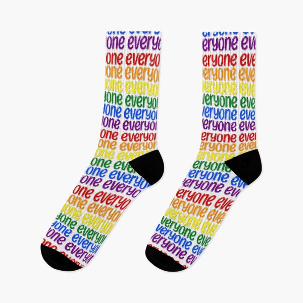 Item preview, "Everyone" Pride Flag Rainbow designed and sold by Eagerly Elementary Music.