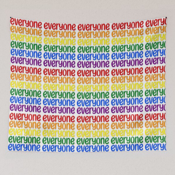 Item preview, "Everyone" Pride Flag Rainbow designed and sold by Eagerly Elementary Music.