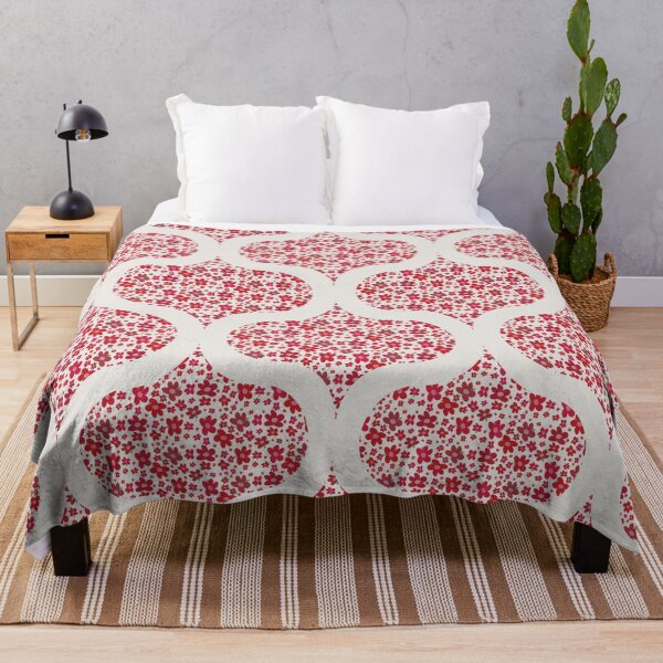 Item preview, Red Berries Retro Florals Ogee designed and sold by Triplicate Limited.