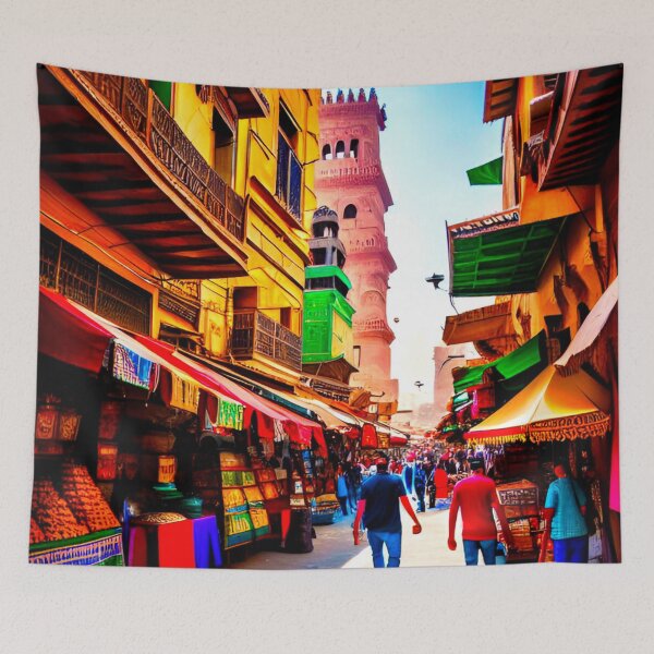 Item preview, Marrakesh Market Magic: Bustling Streets designed and sold by GrizzlyCollective.