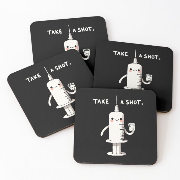 Item preview, Take a Shot Medicine Pun designed and sold by DoodleDashShop.