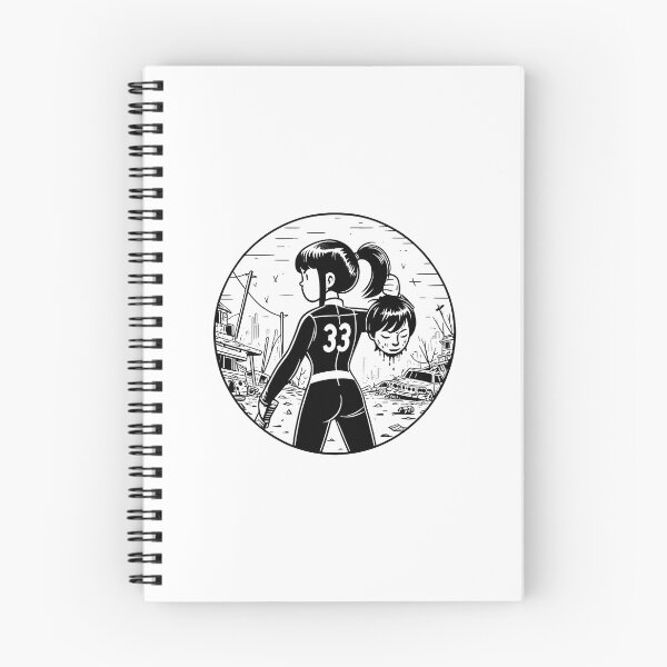 Item preview, Woman in a Dystopian World - Line Art - Post Apocalyptic designed and sold by Fenay Designs.