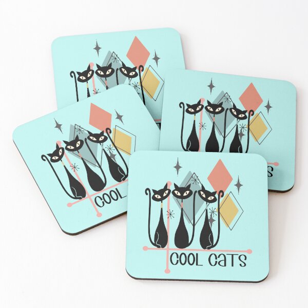 Item preview, Midcentury Modern COOL CATS Atomic Cats designed and sold by bridgetscollect.