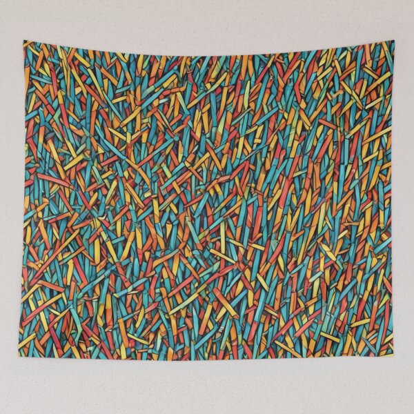 Item preview, Abstract Colorful Straw Pattern designed and sold by calibrit.