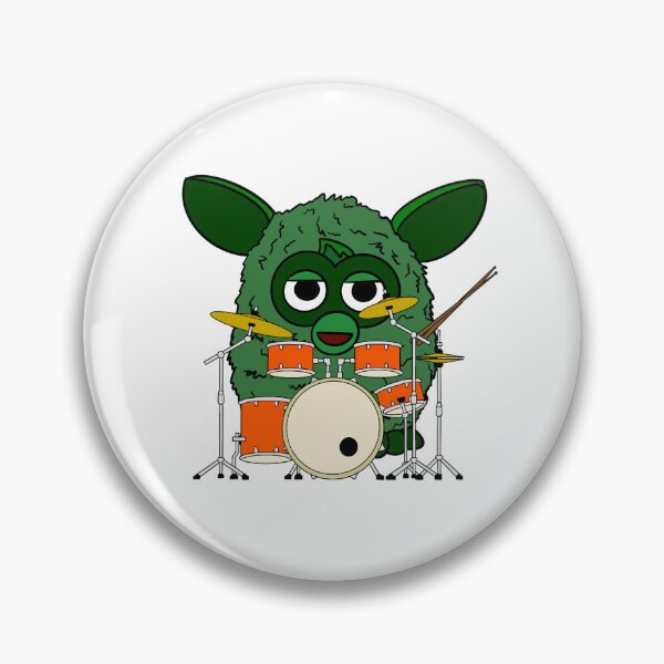 Item preview, Forest Green Drummer Furby designed and sold by Animals-by-JB.