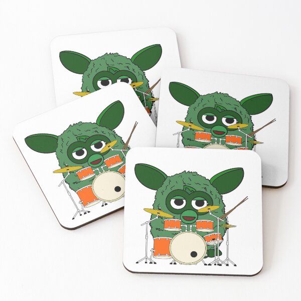 Item preview, Forest Green Drummer Furby designed and sold by Animals-by-JB.