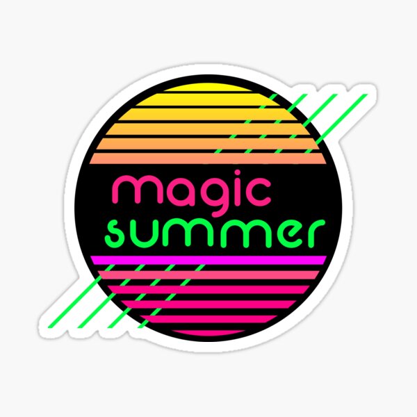 Item preview, Magic Summer - neon designed and sold by Basic Blockhead.