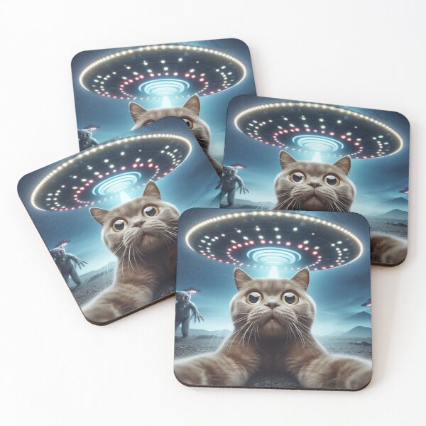 Item preview, Surprised Scared Cat Selfie designed and sold by PistachioCream.