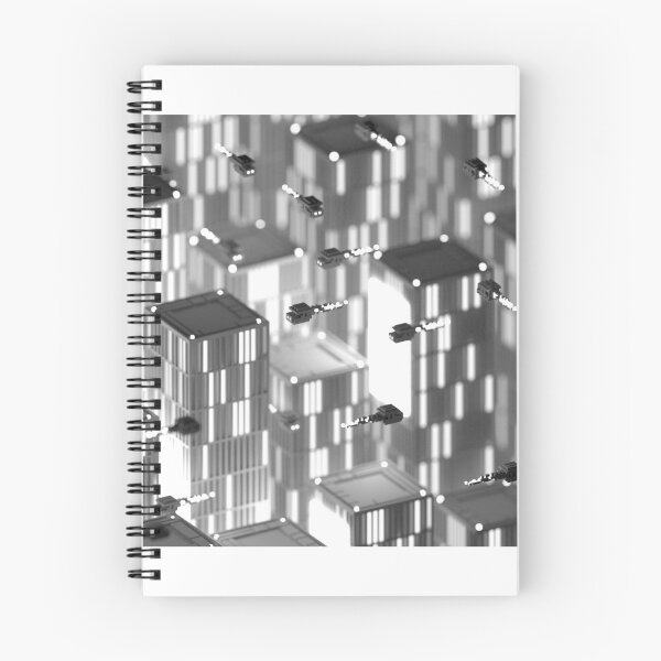 Item preview, Voxel Future Cityscape designed and sold by ColourBlocks.