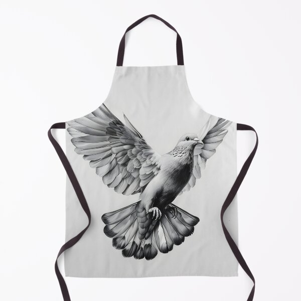 Item preview, Black and White pigeon pencil drawing designed and sold by Pencil-Art.