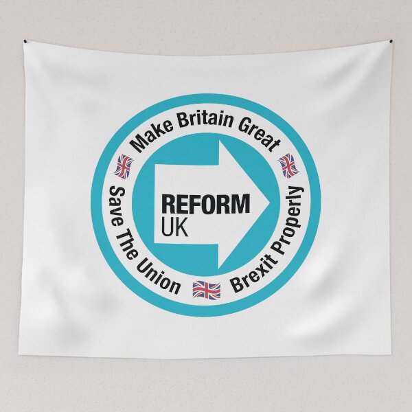 Artikelvorschau, Reform Großbritannien 2024 entworfen und verkauft von DividedKingdom.