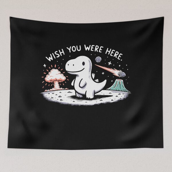 Item preview, Wish you were here Dinosaur Dino designed and sold by DoodleDashShop.