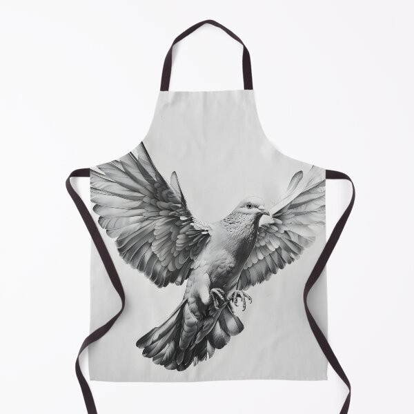 Item preview, Black and White pigeon pencil drawing designed and sold by Pencil-Art.
