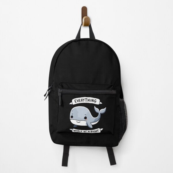 Item preview, Everything Whale be alright Be Happy Design designed and sold by DoodleDashShop.