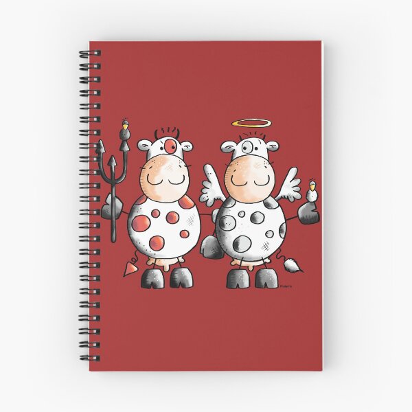 Item preview, Angel and devil cow - Comic - Gift - Funny - Animals designed and sold by modartis.