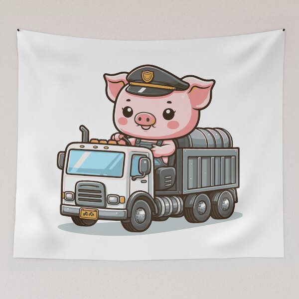 Item preview, pig truck police designed and sold by Ren-Zou.
