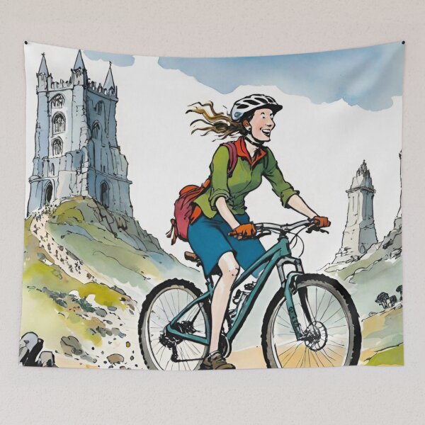 Item preview, MTB Adventures: Cartoon Rider Conquers Trails designed and sold by GrizzlyCollective.
