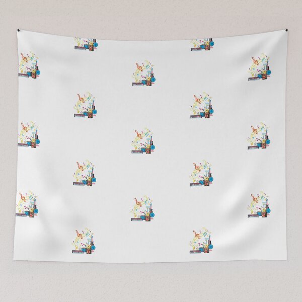 Item preview, Musical Instruments and Notation Sticker designed and sold by BrightrDayMusicArt.
