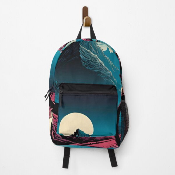 Item preview, Moonlit Adventure: MTB Rider in the Dark Valley designed and sold by GrizzlyCollective.