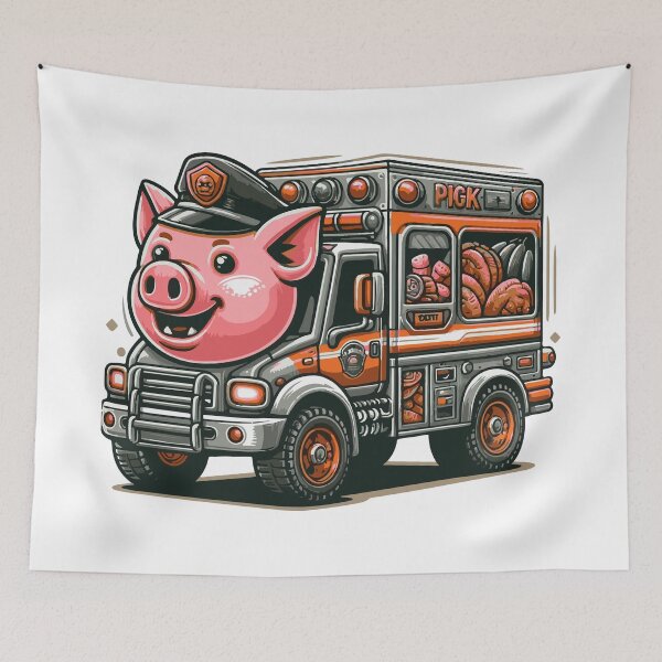 Item preview, pig truck vintage designed and sold by Ren-Zou.