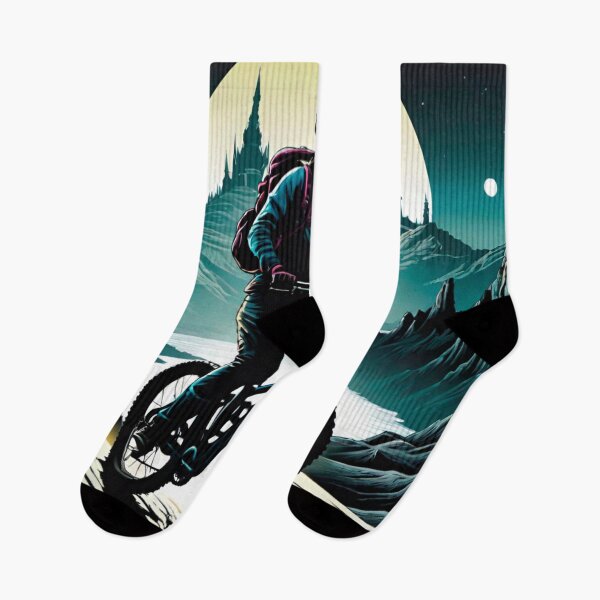Item preview, Moonlit Majesty: MTB Woman Rider by the Castle designed and sold by GrizzlyCollective.