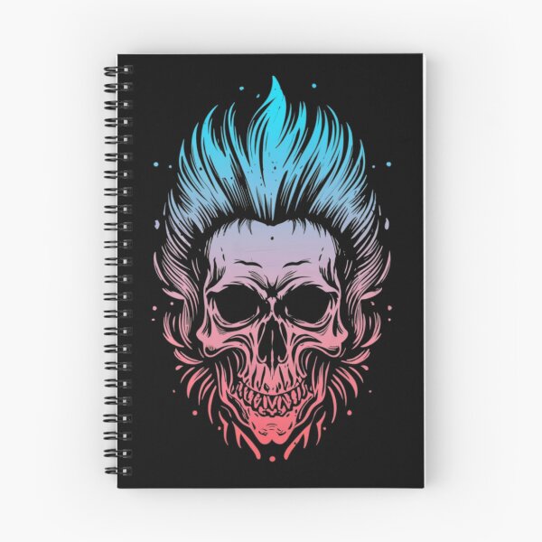 Item preview, Punk Skull with Mohawk designed and sold by ArtCraftLab.