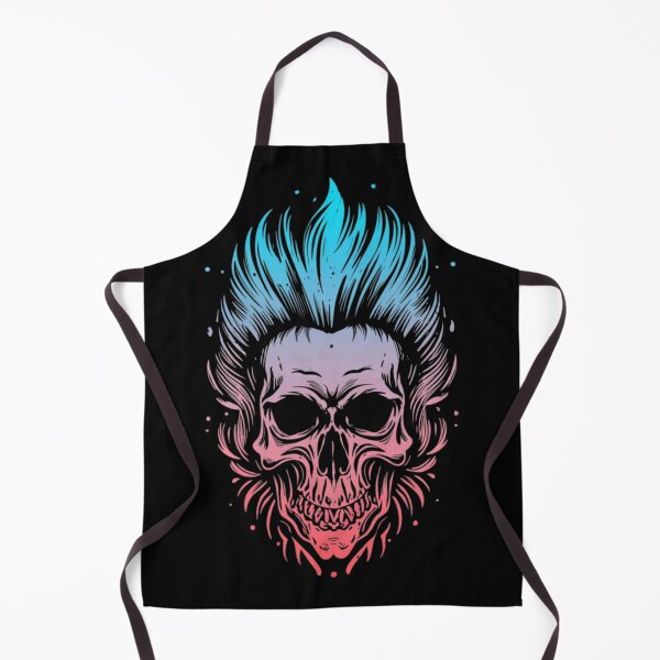 Item preview, Punk Skull with Mohawk designed and sold by ArtCraftLab.