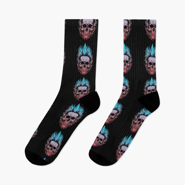 Item preview, Punk Skull with Mohawk designed and sold by ArtCraftLab.