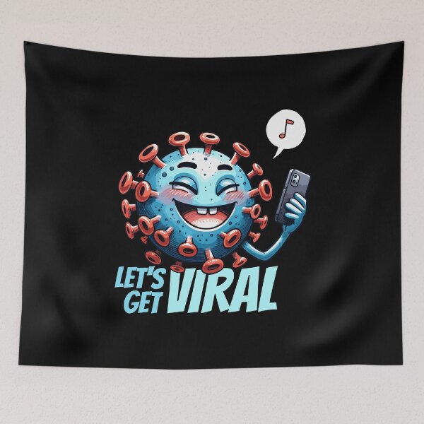 Item preview, Let's get viral Virus Biology Humor designed and sold by DoodleDashShop.